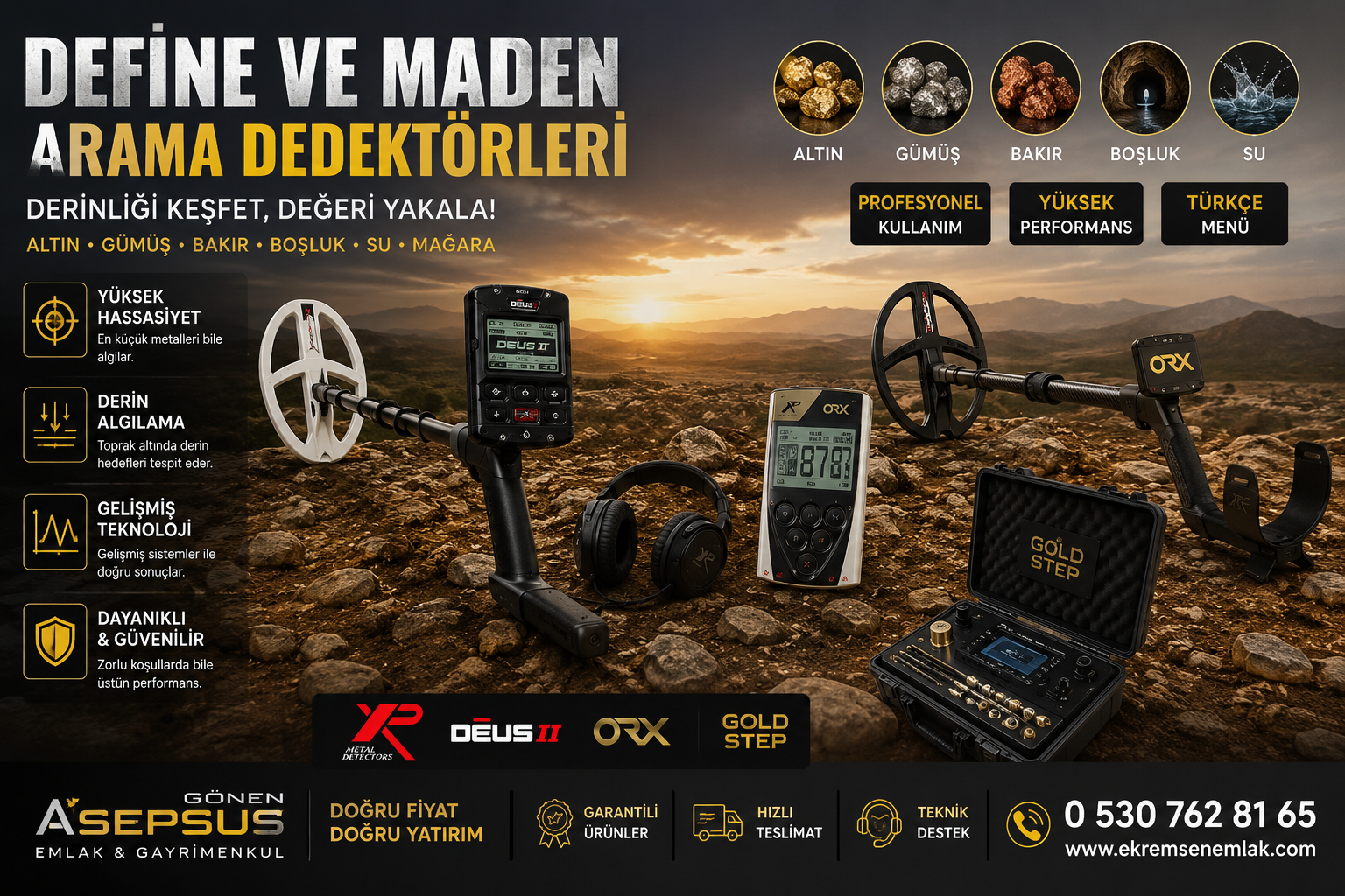 Define ve Maden Arama Dedektörleri