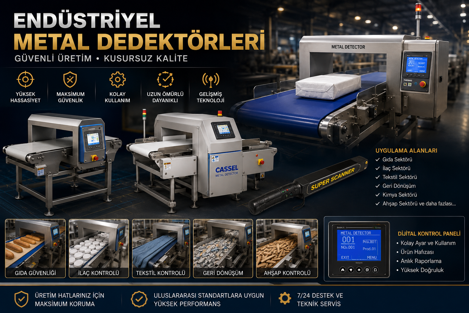 Endüstriyel Metal Dedektörleri